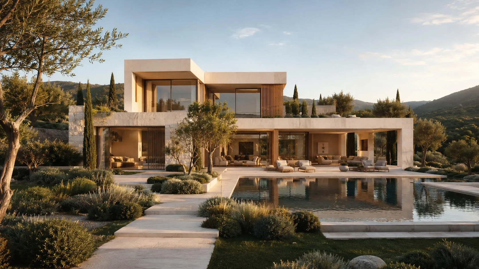 Villa və hovuz